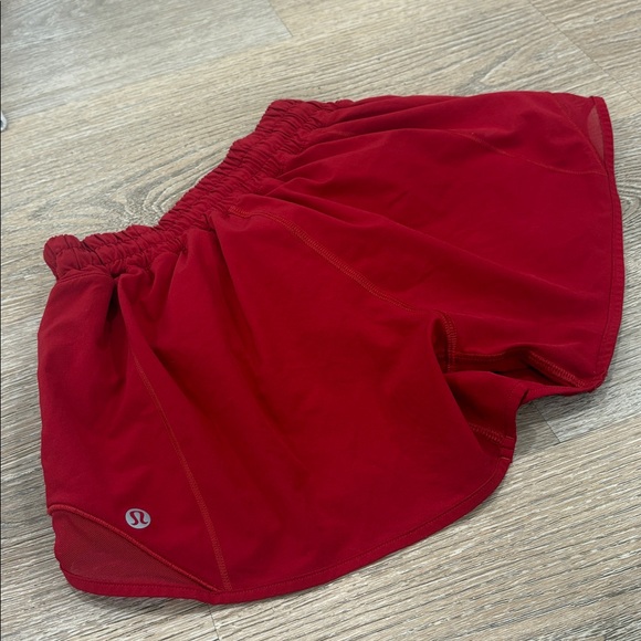 Lululemon Hotty Hot High Rise Shorts 2 Tall 3.5” Red Running - Picture 11 of 13